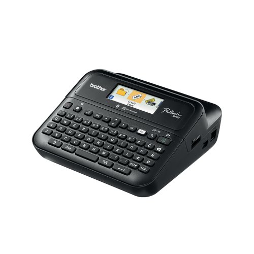 P-Touch PT-D460BTVP Professional label printer with a carry case is ideal for use at home or in the office. Creates labels using the built-in keyboard, can connect via the app and use on your smart device via Bluetooth or connect to a PC via USB for additional labelling functionality. High print resolution for crisp barcodes, graphics and logos when connected to a computer. Fast print speeds and automatic tape cutter for high volume jobs. Full colour, high-resolution back-lit display. With label storage for quick reprint of frequently used labels, stores up to 99 labels. Connect via USB, PC or Bluetooth 5.0 connectivity.