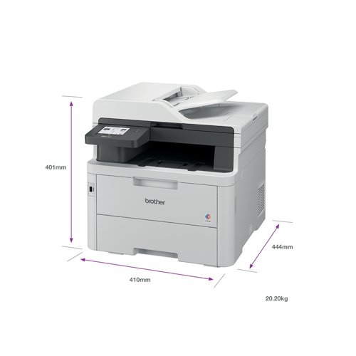 Brother MFC-L3760CDW Colourful And Connected LED All-In-One Laser Printer MFCL3760CDWZU1 - Brother - BA82409 - McArdle Computer and Office Supplies