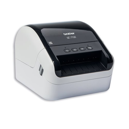 Brother QL1100 Label Printer QL1100CZU1. High-speed engineered to print up to 103.6mm (4 inch) wide labels. Print up to 110mm/second print speed. USB connectivity for PC and Mac. Store up to 99 label templates in the printer memory. Supports printing of FBA (Fulfilled By Amazon) labels through a special PDF crop print function. With compatibility with third party shipping label software packages from couriers and parcel delivery companies. Built in cutter for creating your own length labels from continuous rolls. Includes P-touch Editor label design software for adding text, images and barcodes to your labels.