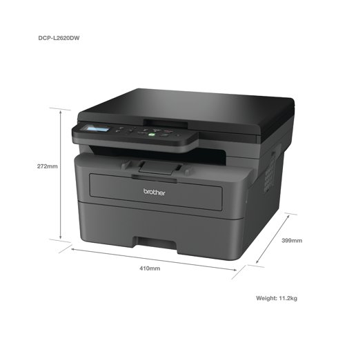 Brother DCP-L2620DW 3-In-1 Mono Laser Printer DCPL2627DWXLZU1 - BA82895