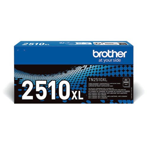 BA83029 Brother TN-2510XL Toner Cartridge High Yield Black TN2510XL