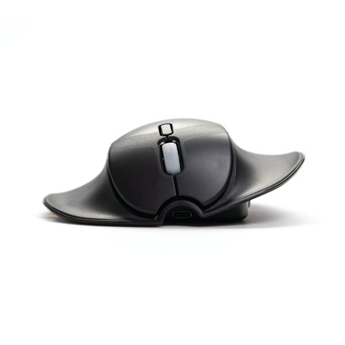 The HandshoeMouse Shift Mouse is a lightly slanted palm and finger supporting computer mouse that requires the least muscle activity in the hand. The ambidextrous Shift mouse can be easily switched from left to right, so that you can use the mouse with both hands alternating. With Bluetooth connectivity you can use the wireless mouse easily. The HandshoeMouse Shift will reduce the muscle activity in your hand and fingers allowing you to work more comfortably and ergonomically.