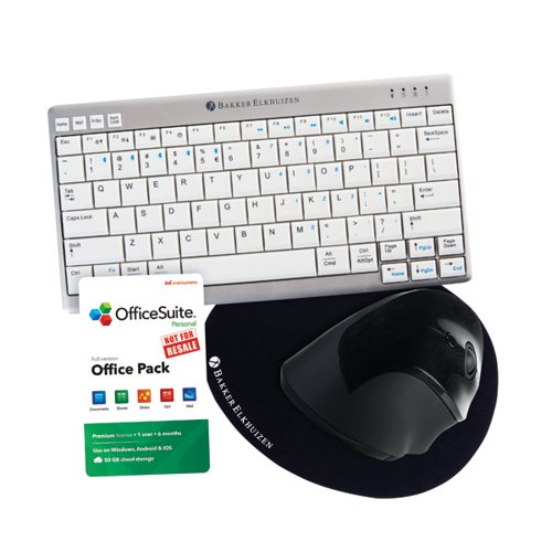 Bakker Elkhuizen Keyboard/Mouse FOC Mat/6 Month Officesuite Licence BAK99485