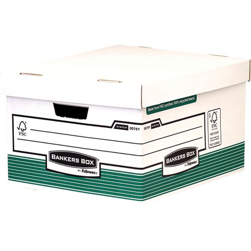 Fellowes Bankers Box System Storage Box W370xD255xH440mm (Pack of 10) 00791-FFLP