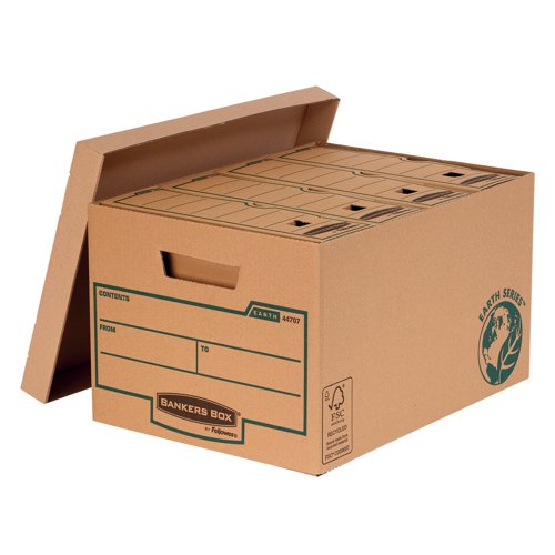Fellowes Earth Series Storage Box Large (Pack of 10) 4470701 - Fellowes - BB203 - McArdle Computer and Office Supplies
