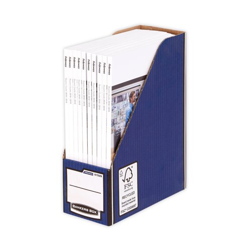 BB30434 Bankers Box Premium Magazine File Blue (Pack of 5) 722907
