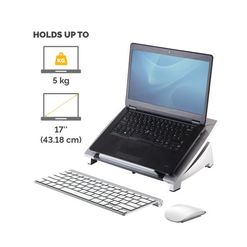 Fellowes Office Suites Laptop Riser Black/Grey 8032006 - BB47095
