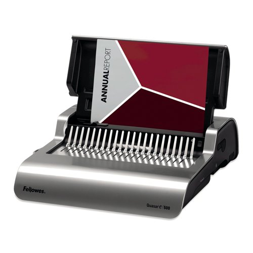 Fellowes Quasar-E Electric Comb Binding Machine 5620901 BB51215 Buy online at Office 5Star or contact us Tel 01594 810081 for assistance