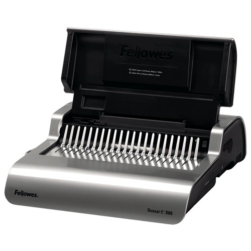 Fellowes Quasar-E Electric Comb Binding Machine 5620901 BB51215 Buy online at Office 5Star or contact us Tel 01594 810081 for assistance