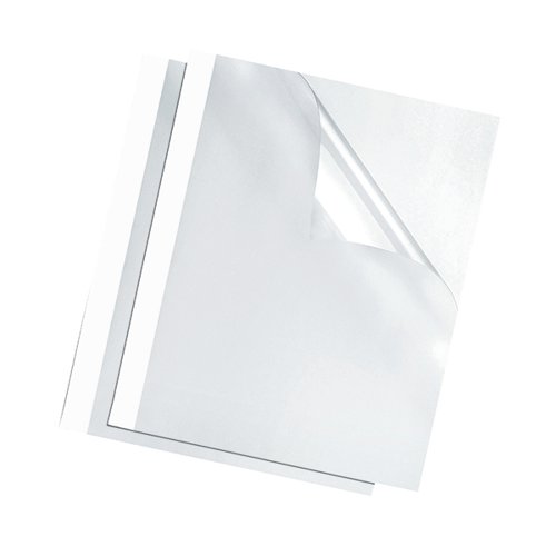 Fellowes Thermal Binding Covers 3mm White (Pack of 100) 53152