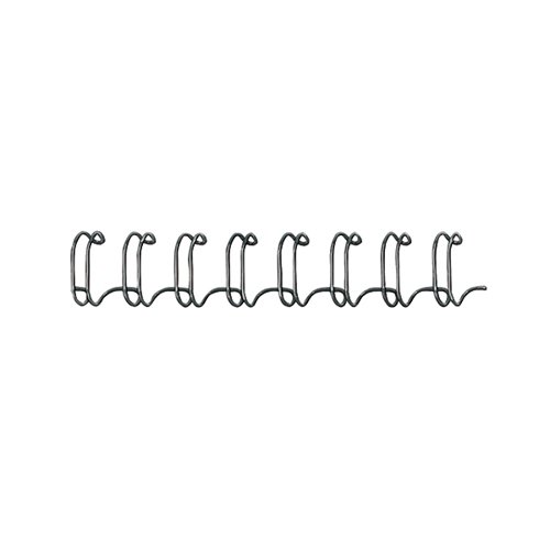 Fellowes Wire Binding Element 6mm Black Pack of 100 53218