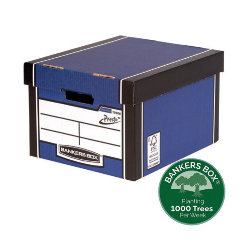 Fellowes Bankers Box Premium Presto Blue (Pack of 10) 7250601