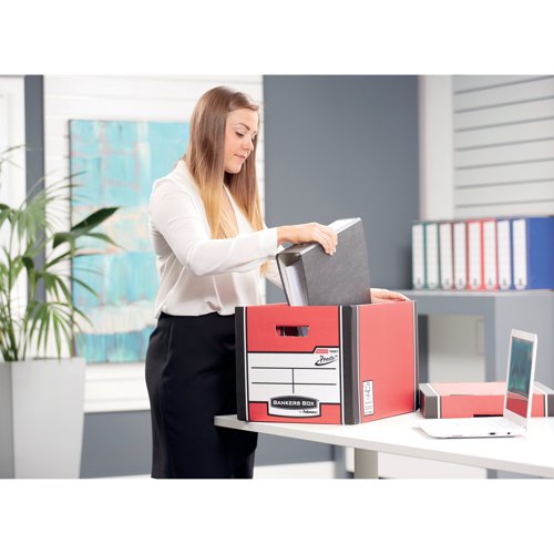 Bankers Box Premium Tall Box Red (Pack of 5) 7260706 - Fellowes - BB57831 - McArdle Computer and Office Supplies
