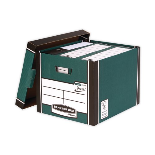 Bankers Box Premium Tall Box Green (Pack of 5) 7260806 BB57832 Buy online at Office 5Star or contact us Tel 01594 810081 for assistance