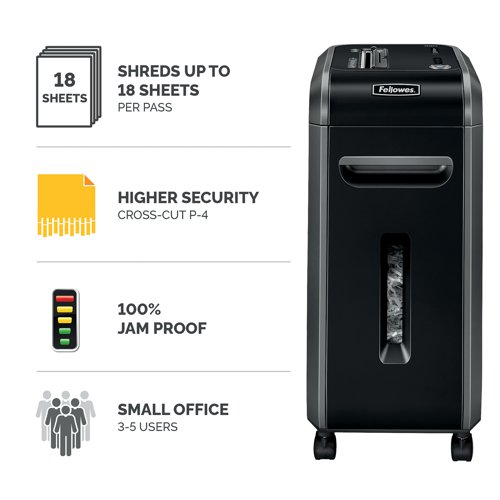 Fellowes Powershred 99Ci Cross Square Cut Shredder 4691101 - Fellowes - BB62926 - McArdle Computer and Office Supplies