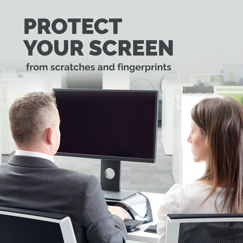 The Fellowes PrivaScreen Blackout Privacy Filter helps your business conform with data protection laws and prevents snoopers spying on what you're looking at on your computer. It presents a solid black reflection for viewers at the side, while remaining crystal clear for users viewing from directly in front. It also helps prevent damage to the screen, and the matte reverse side can reduce glare as well. Simple but sturdy tabs make it easy to attach and remove when needed.