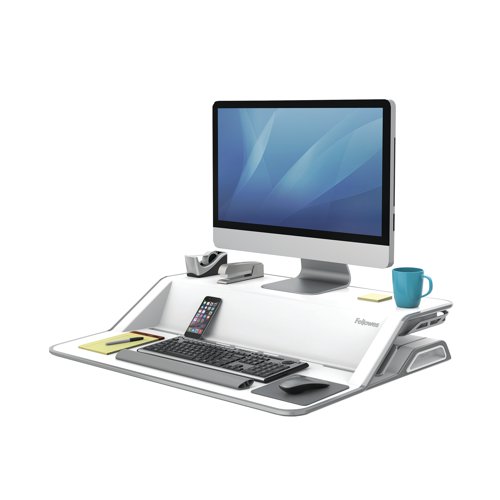 Fellowes Lotus Sit/Stand Workstation White 0009901
