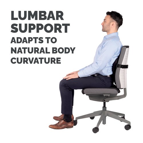 This Fellowes PlushTouch Back Support provides maximum lumbar comfort with unique FoamFusion padding. The back support also features Microban technology, which inhibits the growth of bacteria for hygienic, long lasting use. The adjustable strap enables versatile use for a variety of chairs and users. This pack contains 1 black back support.