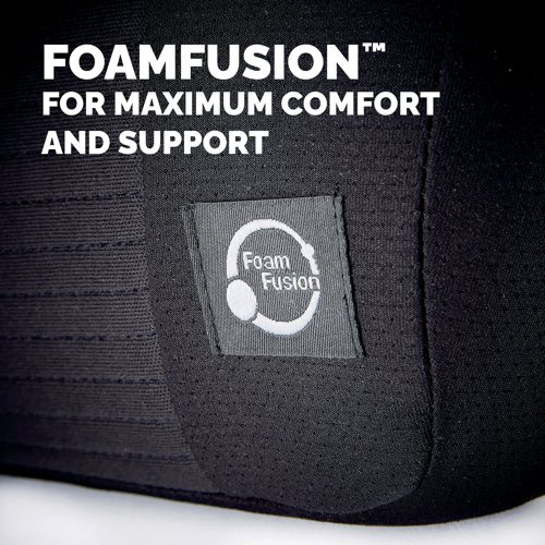 This Fellowes PlushTouch Back Support provides maximum lumbar comfort with unique FoamFusion padding. The back support also features Microban technology, which inhibits the growth of bacteria for hygienic, long lasting use. The adjustable strap enables versatile use for a variety of chairs and users. This pack contains 1 black back support.