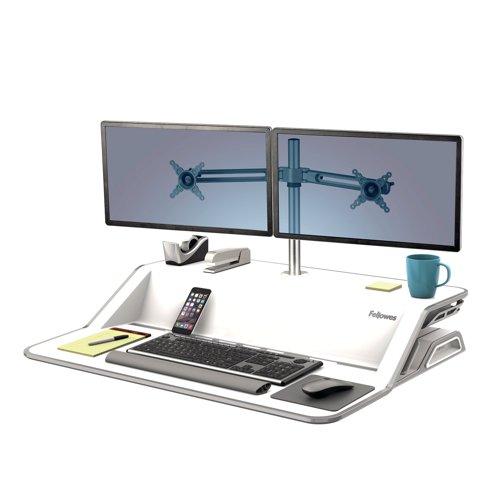 Fellowes Lotus Dual Monitor Arm 8042901 Laptop / Monitor Risers BB72380