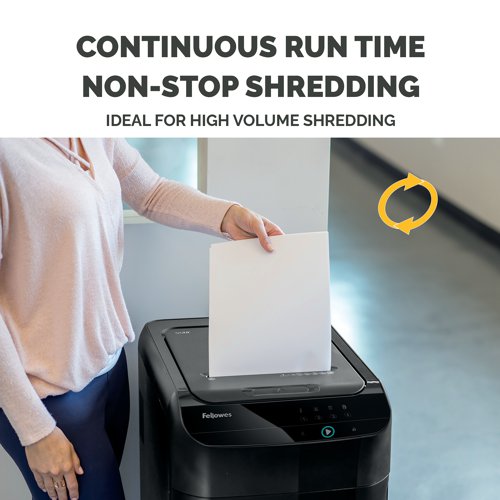 Fellowes Automax 550C Cross Square Cut Shredder (550 sheet automatic/14 sheet manual ) 4963101 - Fellowes - BB73048 - McArdle Computer and Office Supplies