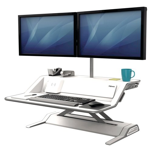 Fellowes Lotus DX Sit/Stand Workstation White 8081101