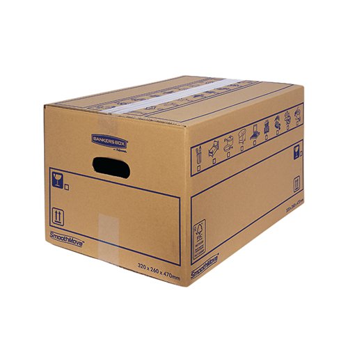 Bankers Box SmoothMove Standard Moving Box 320 x 260 x 470mm Pack 10 6207201