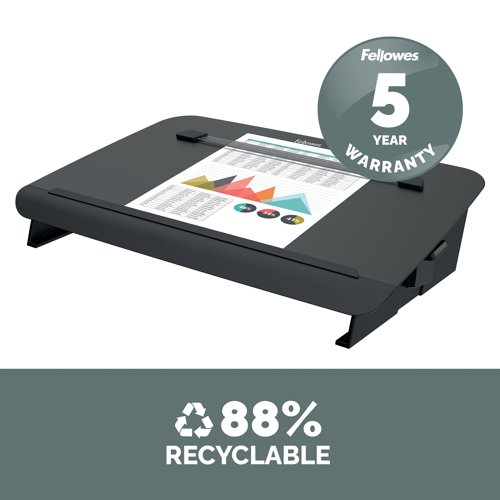 Fellowes Hana Document/Writing Slope Adjustable Position Black 8055701 BB73700 Buy online at Office 5Star or contact us Tel 01594 810081 for assistance