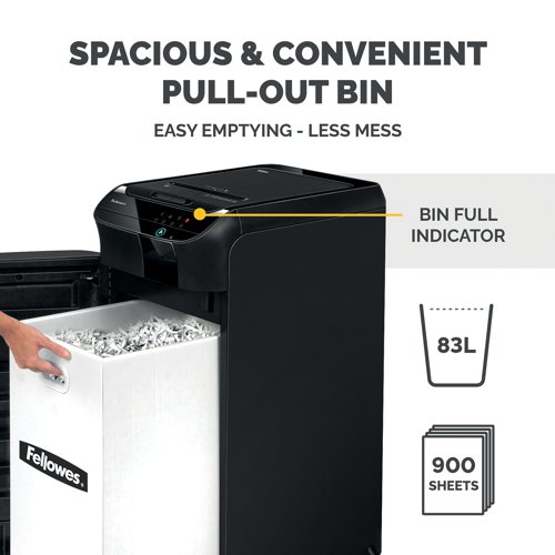 Fellowes AutoMax 600M Micro-Cut Auto Feed Shredder 4657401 - Fellowes - BB74771 - McArdle Computer and Office Supplies