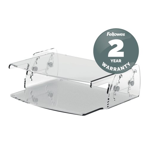 Fellowes Clarity Monitor Riser Clear Acrylic 9731001 BB75269 Buy online at Office 5Star or contact us Tel 01594 810081 for assistance