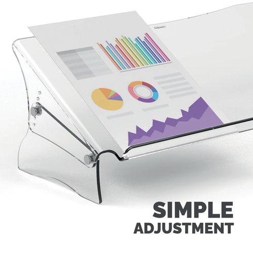 Fellowes Clarity Document Support Clear Acrylic 97313011 BB75272 Buy online at Office 5Star or contact us Tel 01594 810081 for assistance