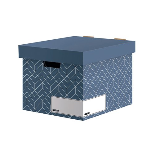 Bankers Box Decor Storage Box Blue (Pack of 5) 4483701