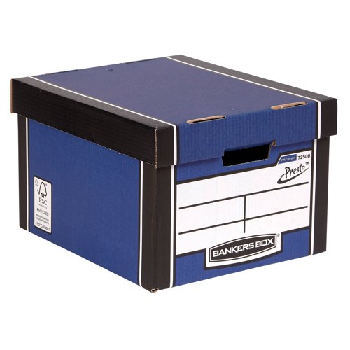 Bankers Box Premium Classic Box Blue (Pack of 5) 7250617 BB78269 Buy online at Office 5Star or contact us Tel 01594 810081 for assistance