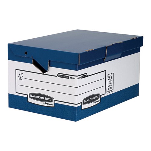 Bankers Box System Heavy Duty ERGO-Stor Maxi Flip Top Box 0048901 [Pack 10]