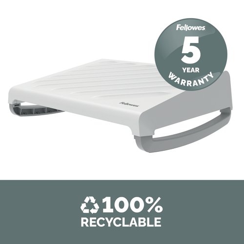 Fellowes Breyta Footrest White 100016563 BB79485 Buy online at Office 5Star or contact us Tel 01594 810081 for assistance
