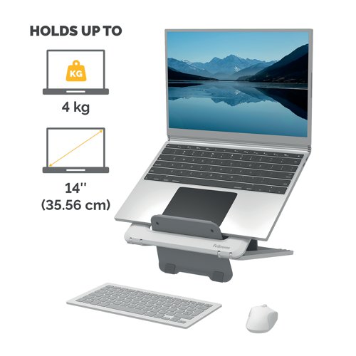 Fellowes Breyta Laptop Riser White 100016559 BB79487 Buy online at Office 5Star or contact us Tel 01594 810081 for assistance