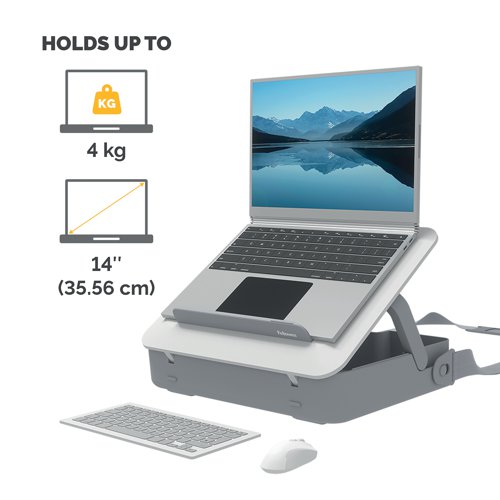 Fellowes Breyta Laptop 2 in 1 Carry Case/Laptop Riser White 100016565 - BB79488