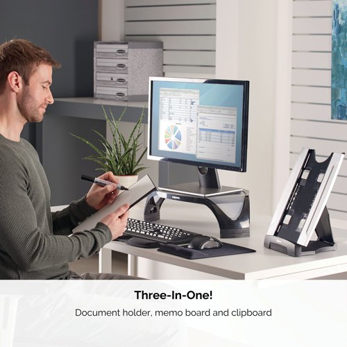 Fellowes Office Suites Desktop Copyholder Memo Board 8033205