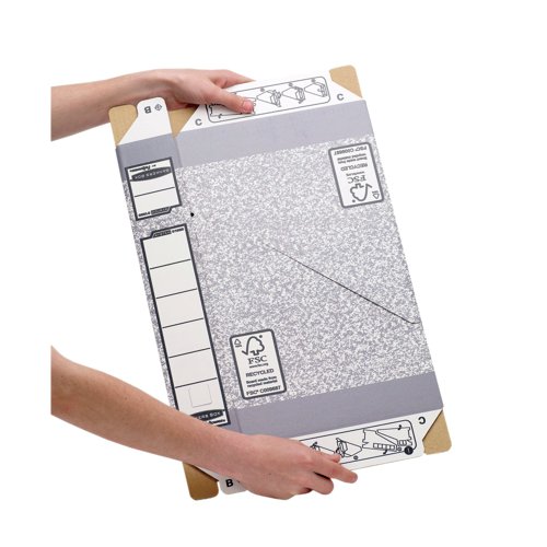 Fellowes Bankers Box Prem Magazine File Grey/White (Pack of 10) 186004 - Fellowes - BB88551 - McArdle Computer and Office Supplies