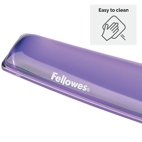 Fellowes Crystals Gel Wristrest Purple 91437 - Fellowes - BB91437 - McArdle Computer and Office Supplies