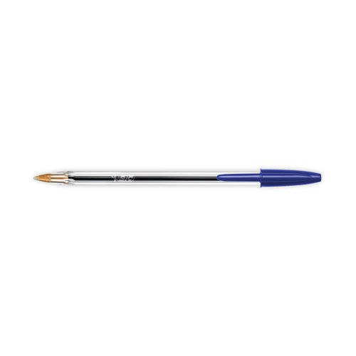 Bic Cristal Ballpoint Pen Medium Blue (Pack of 50) 837360