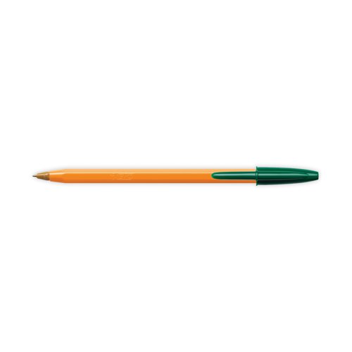 Bic Orange Fine Ballpoint Pen Green (Pack of 20) 1199110113