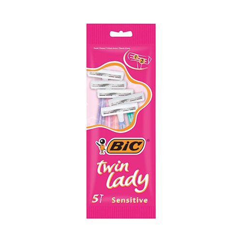 Bic Twin Lady Sensitive Shavers (Pack of 50) 8221162