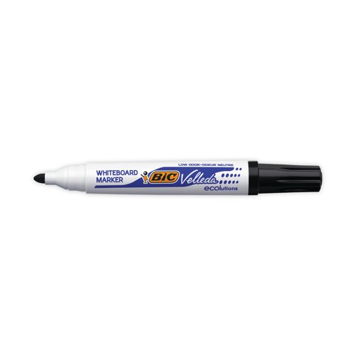 Bic Velleda 1701 Drywipe Marker Bullet Tip Black (Pack of 48) 927258