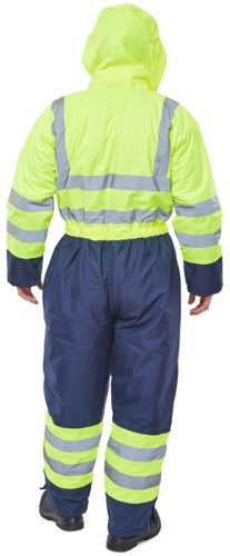 Beeswift Two Tone Hi Visibility Thermal Waterproof Coverall Beeswift