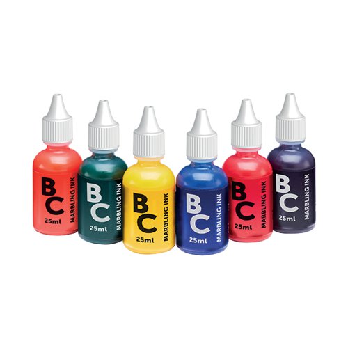 Brian Clegg Marbling Inks 125ml Standard Assorted (Pack of 6) AK19 Painting BE06100