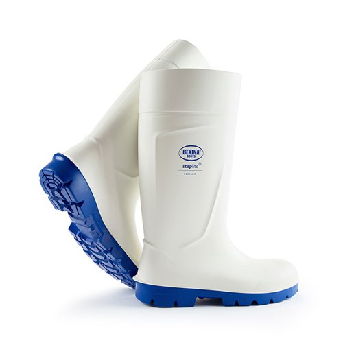 Bekina Steplite Easygrip Steel Toe Cap Neotane S4 Safety Boots 1 Pair White 03.5