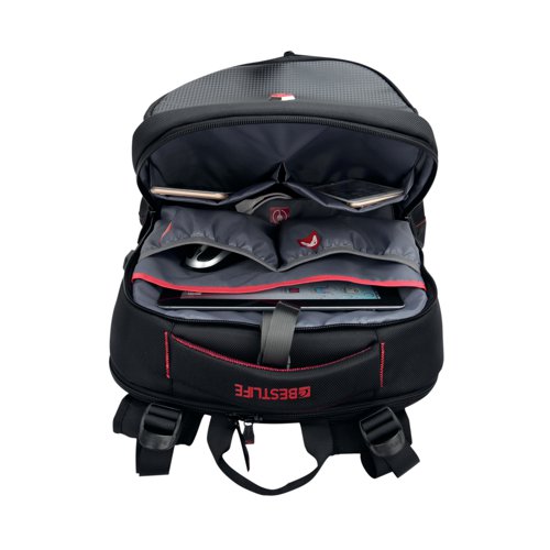 BestLife 17 Inch Gaming Snake Eye Backpack with USB Connector Black BB-3332R BF41611 Buy online at Office 5Star or contact us Tel 01594 810081 for assistance