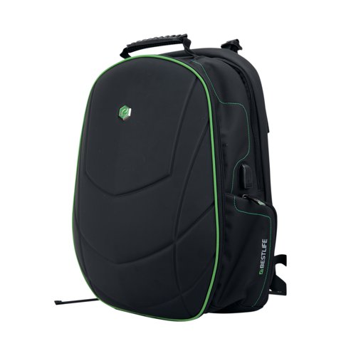 BestLife 17 Inch Gaming Assailant Backpack with USB Connector Black BB-3331GE - Bestlife Ltd - BF41621 - McArdle Computer and Office Supplies