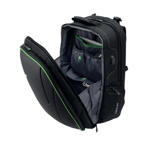 BF41621 BestLife 17 Inch Gaming Assailant Backpack with USB Connector Black BB-3331GE